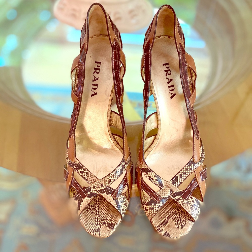 Prada Snakeskin Italian Shoes